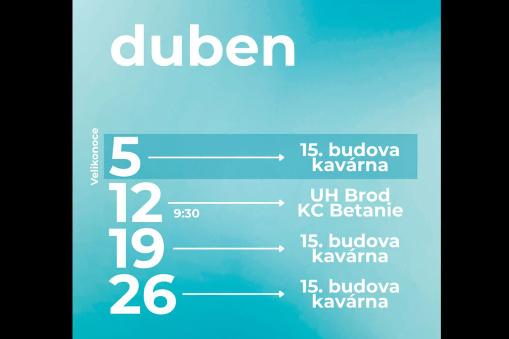 Dubnové bohoslužby