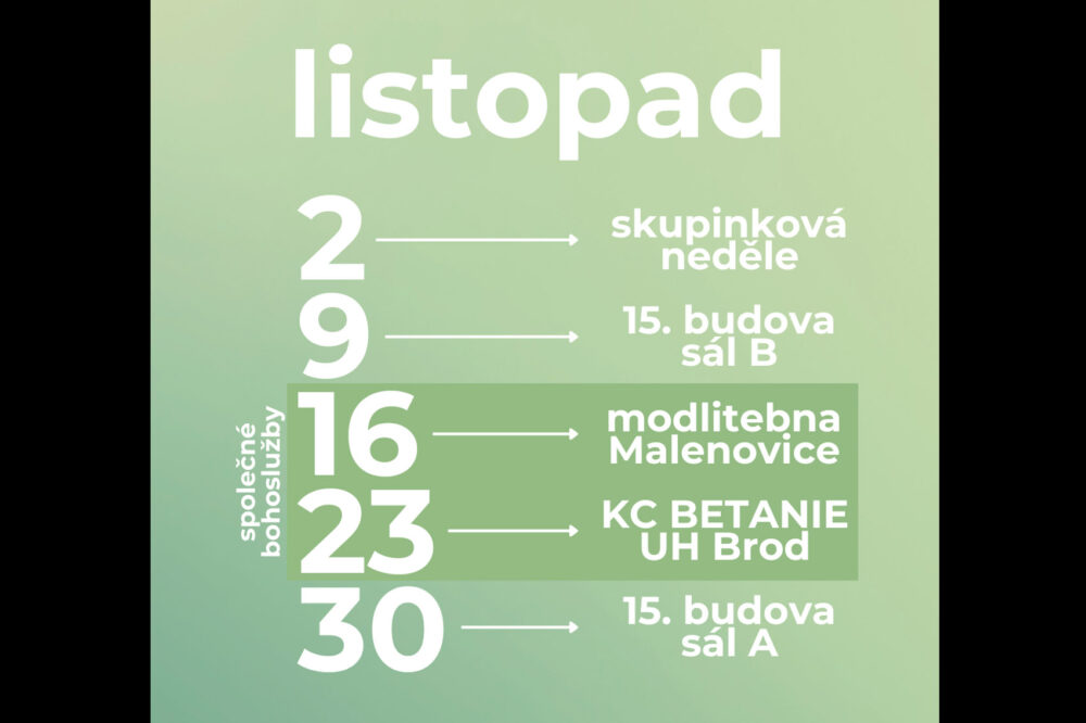 Listopadové bohoslužby Listopadové bohoslužby